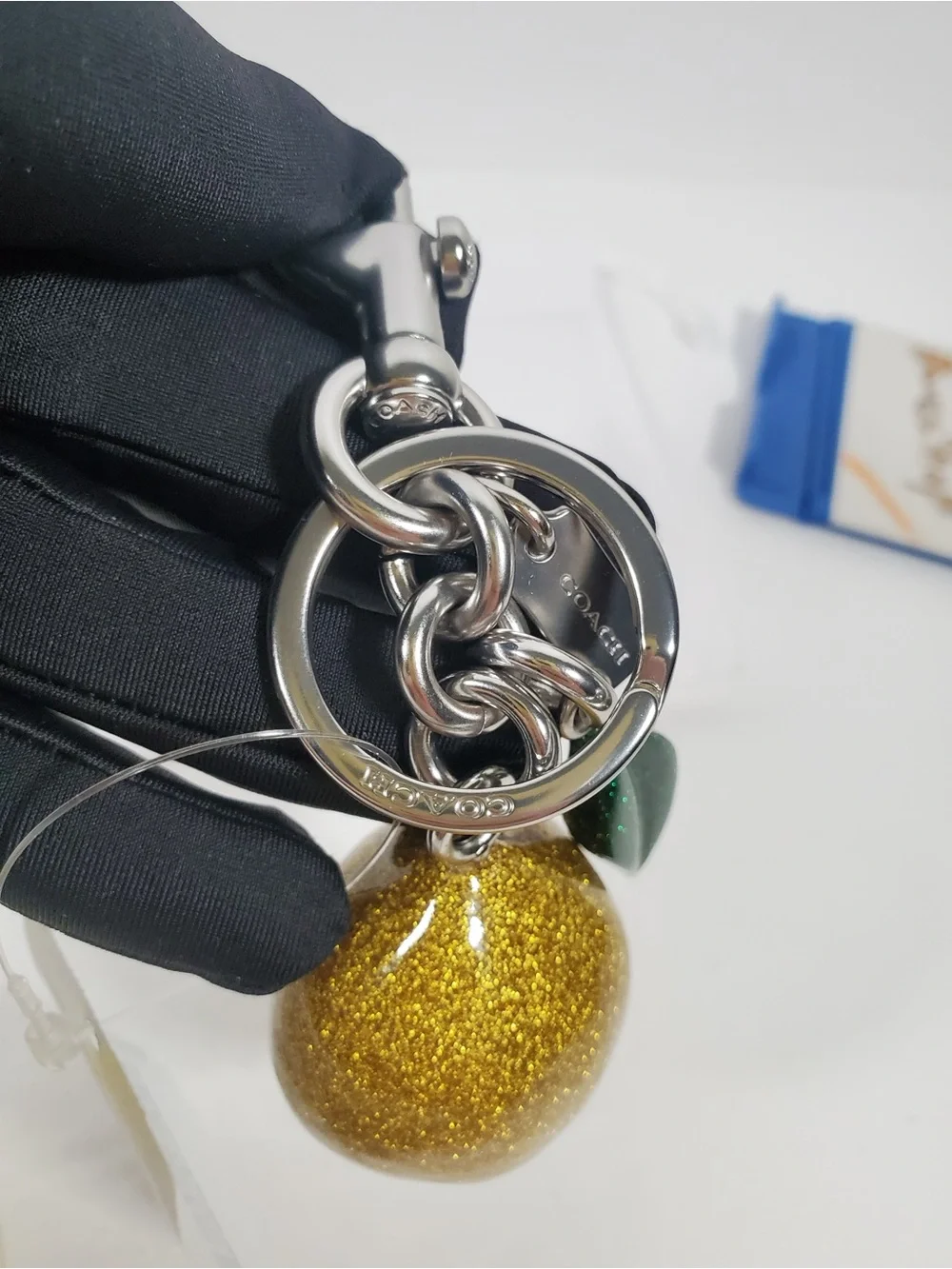 Coach Lemon Resin Bag Charm NWT